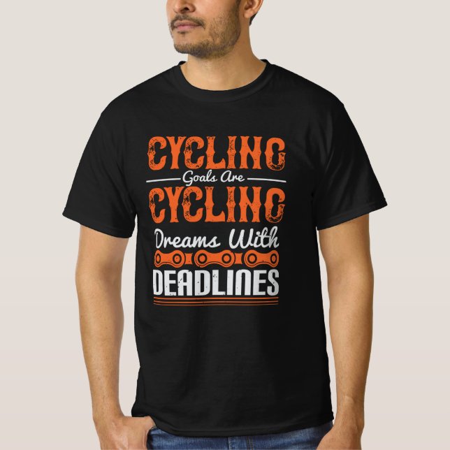 Camiseta Ciclismo - Sueños de ciclismo con plazos límite (Anverso)