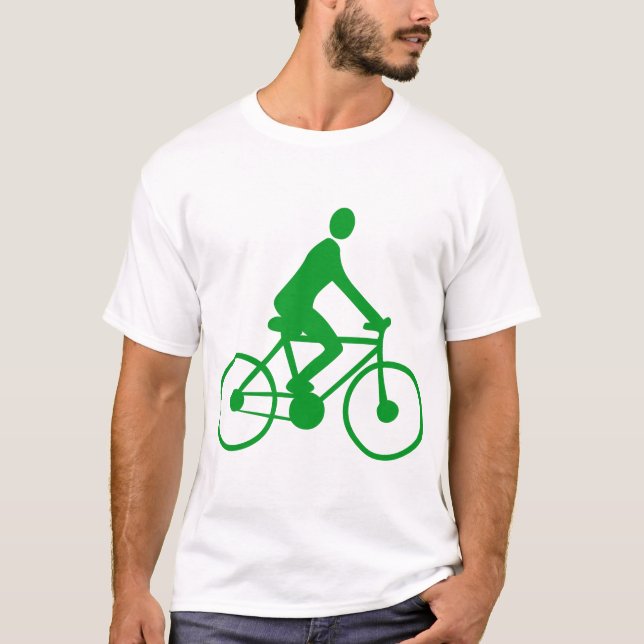 Camiseta Ciclismo - Verde de hierba (Anverso)