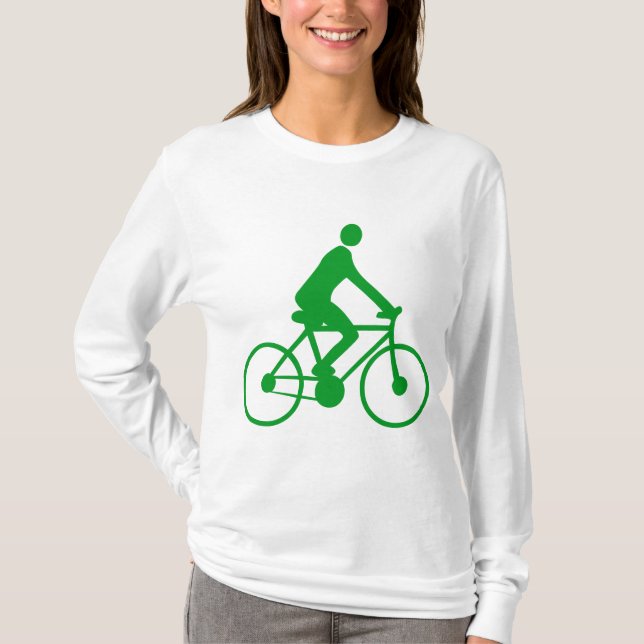 Camiseta Ciclismo - Verde de hierba (Anverso)