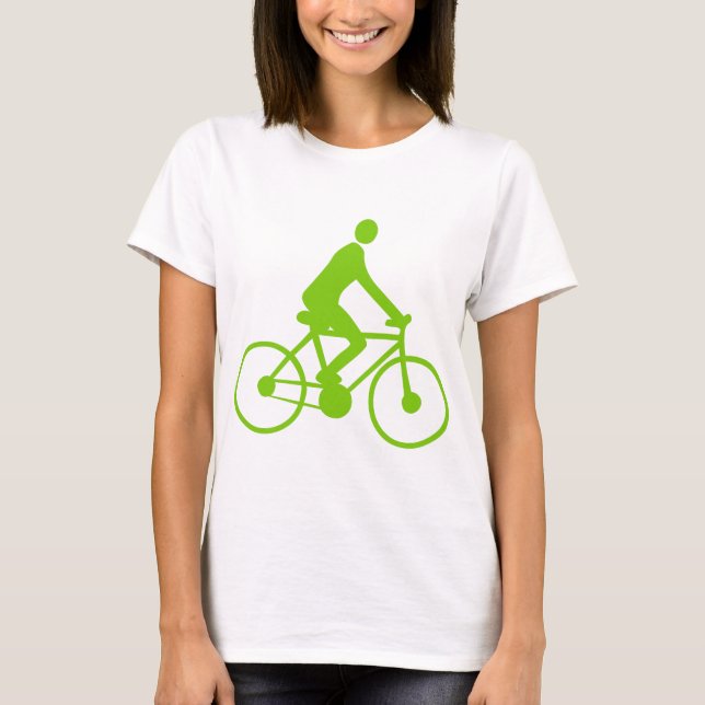 Camiseta Ciclismo - Verde marciano (Anverso)
