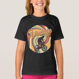 CAMISETA CICLISMO VINTAGE RETRO EN TORBELLINO COLORIDO