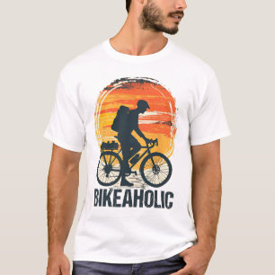 Camiseta Ciclista adicto al bikepacking en bicicleta de lar