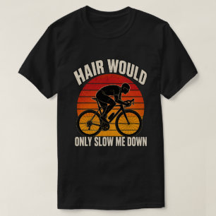 Camiseta Ciclista Calvo Divertido - El Pelo Solo Me Frena R