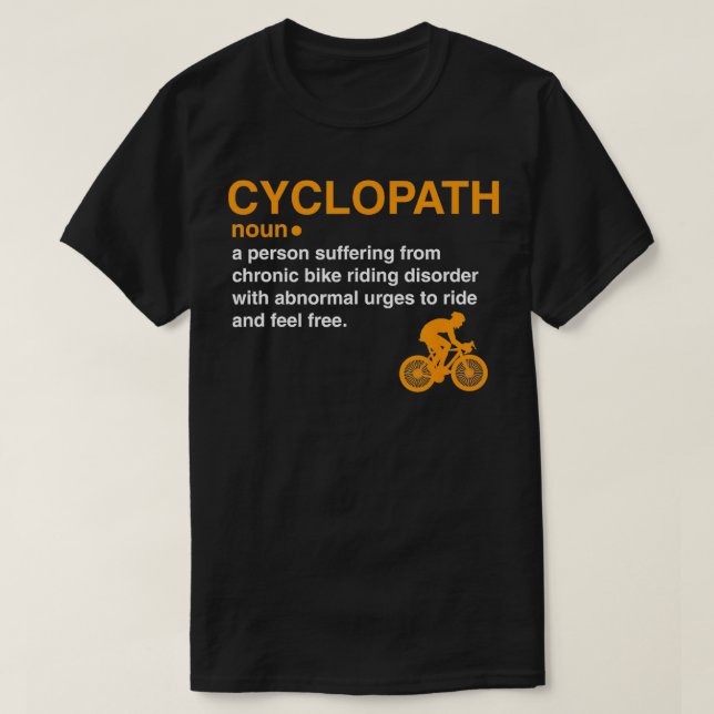 Camiseta ciclista ciclista de definición de diccionario cic (Diseño del anverso)