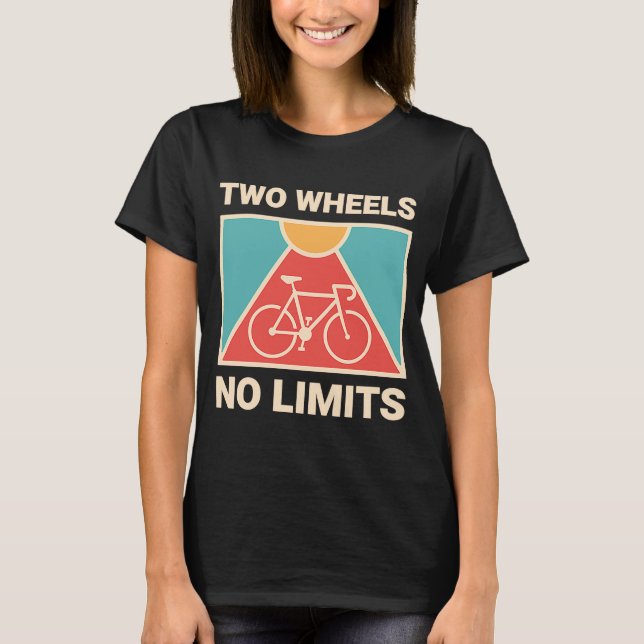 Camiseta Ciclista de bicicleta Dos ruedas sin límites (Anverso)