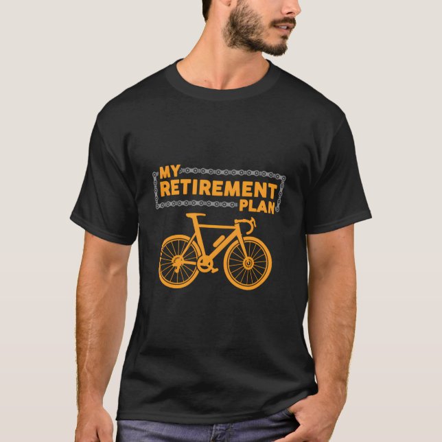 Camiseta Ciclista de Bicicleta Retirado Para (Anverso)