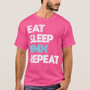 Camiseta Ciclista De Bmx Divertida Bicicleta Comer Dormir B