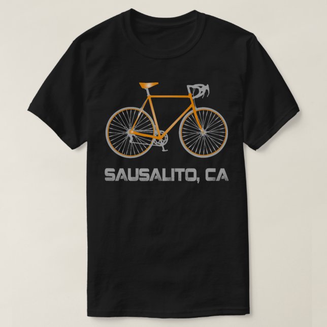 Camiseta Ciclista de ciclismo de Sausalito CA (Diseño del anverso)