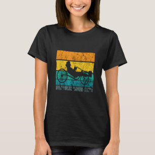 Camiseta Ciclista de triciclo reclinado vintage retro trike