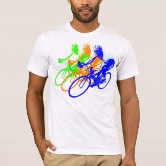 Camiseta Ciclista del color del arco iris