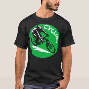 Camiseta Ciclista En Bicicleta De Carreras En Estílico Retr