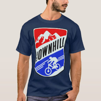 Camiseta Ciclista en bicicleta de montaña cuesta abajo
