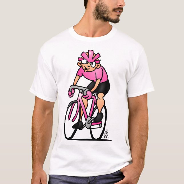 Camiseta Ciclista en la Maglia Rosa (Anverso)