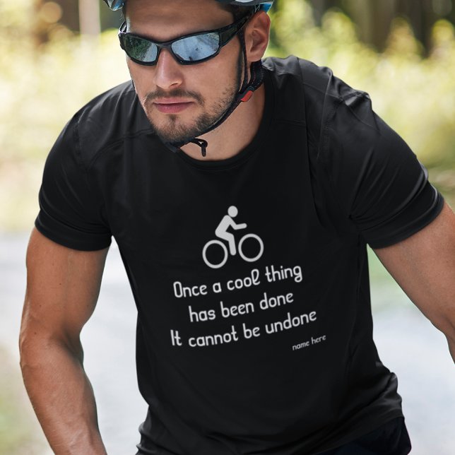 Camiseta Ciclista gracioso ciclista bicicleta cosa de Guay  (Black Bicycle Tshirt Cool thing)