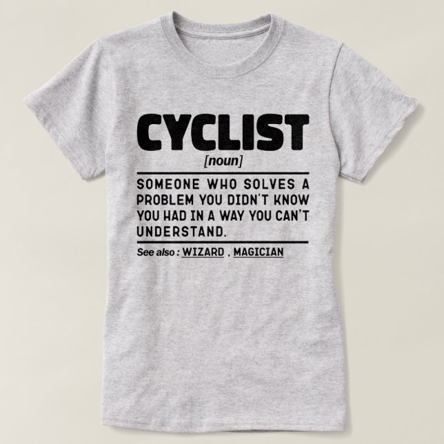 Camiseta Ciclista Noun Funny Cycling Lover Sarcastic (Diseño del anverso)