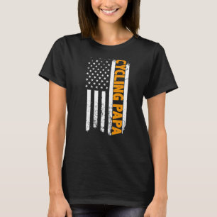 Camiseta Ciclista Papa norteamericano bandera Día de los Ho