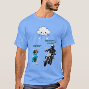 Camiseta ciclista y familia de chicas de perro