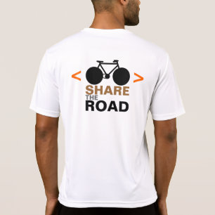 Camiseta ciclistas de respeto por la seña deportiva