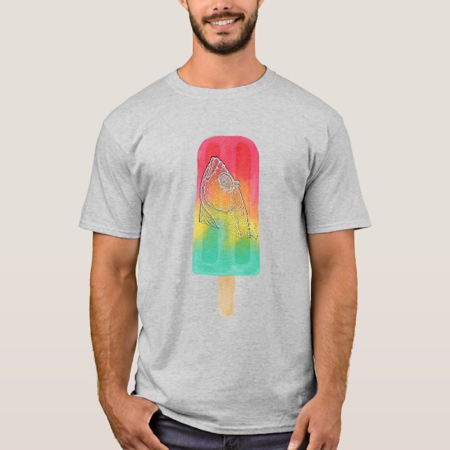 Camiseta Ciclo de cabeza de pescado (Anverso)