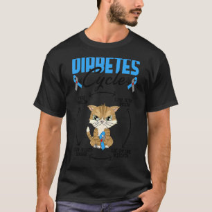 Camiseta Ciclo de diabetes tipo 1 Sensibilización diabética