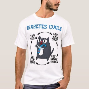 Camiseta Ciclo de la diabetes del gato