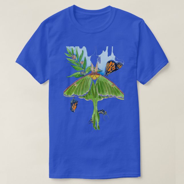 Camiseta Ciclo de monarca (Diseño del anverso)