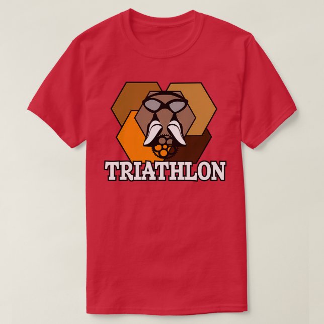 Camiseta ciclo de natación de carrera de triatlón 3 (Diseño del anverso)
