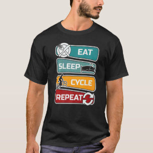 Camiseta Ciclo de sueño de consumo ciclismo de repetición