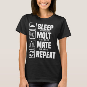 Camiseta Ciclo de vida Ciclismo de sueño Mate de repetición