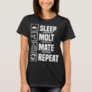 Camiseta Ciclo de vida Ciclismo de sueño Mate de repetición