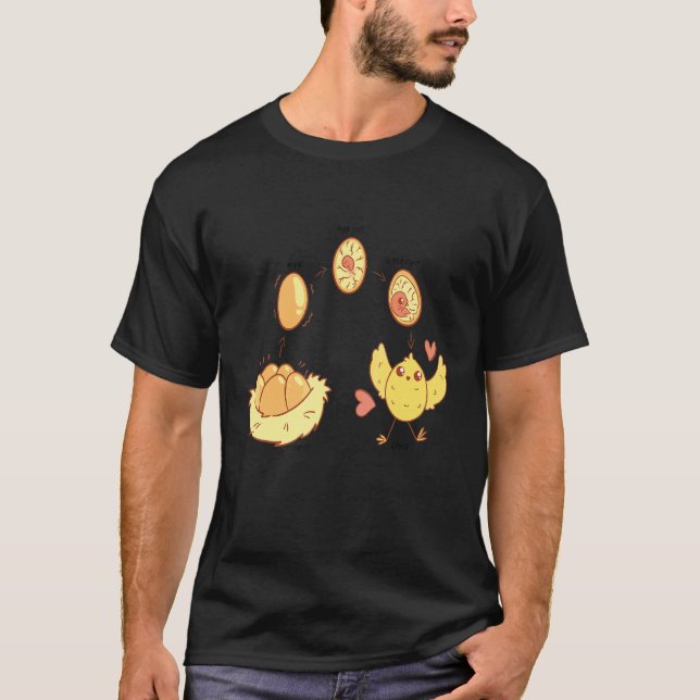 Camiseta ciclo de vida de insectos gallina (Anverso)