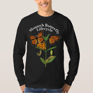 Camiseta Ciclo de vida de la mariposa monarca de la maripos