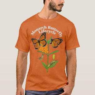 Camiseta Ciclo de vida de la mariposa monarca de la maripos