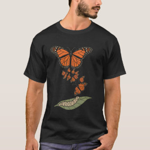 Camiseta Ciclo de Vida de la Mariposa Monarca Naturaleza Am