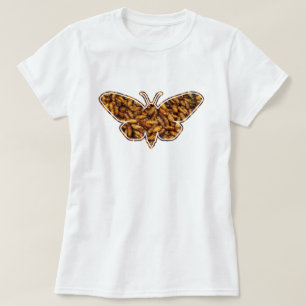 Camiseta Ciclo de vida de la polilla de seda Bombyx Mori Si