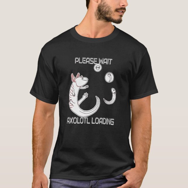 Camiseta Ciclo de vida del pez caminante mexicano que carga (Anverso)