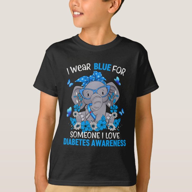 Camiseta Ciclo de vida diabético Diabetes Sensibilización D (Anverso)