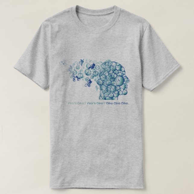 Camiseta ¿Ciclo divertido - bici del trabajo? El Biking (Diseño del anverso)