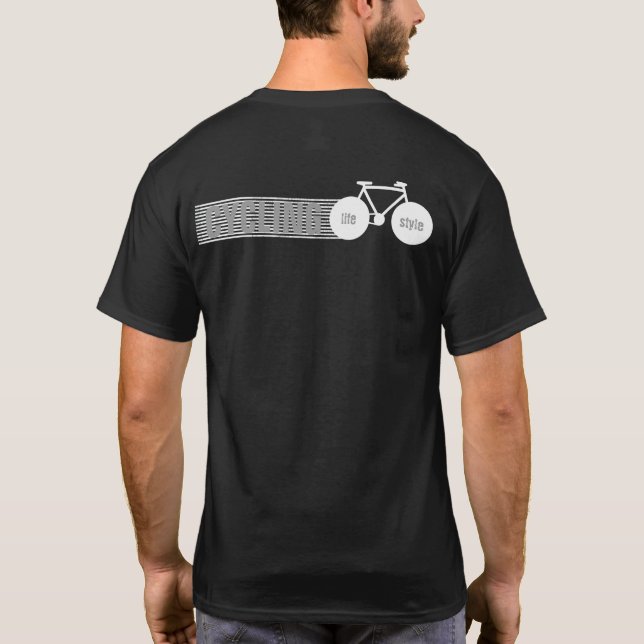 Camiseta ciclo . estilo de vida de la bicicleta (Reverso)