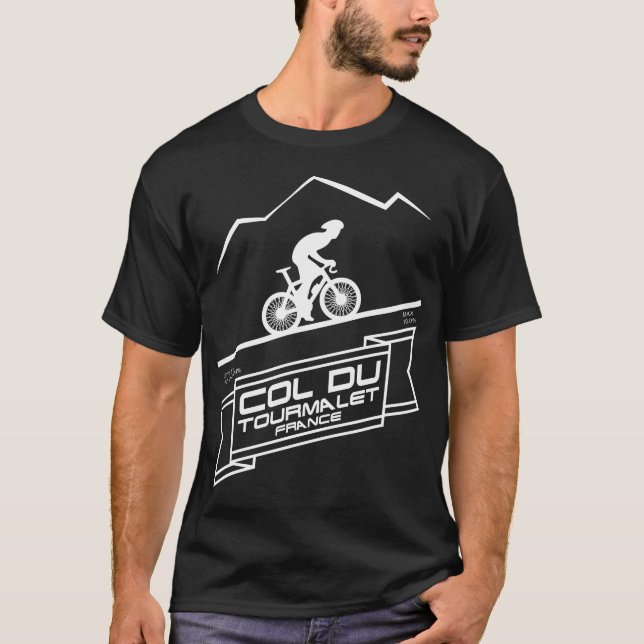 Camiseta Ciclo famoso de Col Du Tourmalet Road (Anverso)