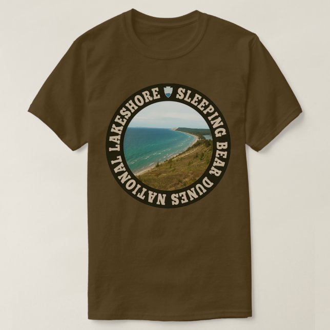 Camiseta Ciclo nacional de Lakeshore Dunas de Oso Durmiente (Diseño del anverso)