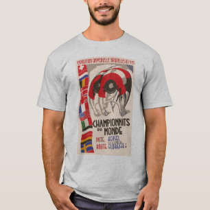 Camiseta Ciclo retro del diseño del art déco de los años