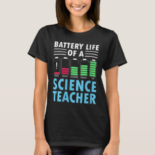 Camiseta Ciclo Semanal De Duración De La Batería De Mujeres