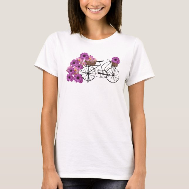 Camiseta Ciclo y flor (Anverso)