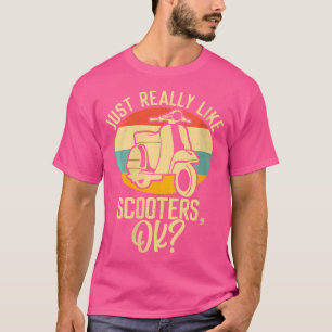 Camiseta Ciclomotor Divertido Para Motocicleta