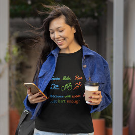 Camiseta Ciclón deportivo de Triathlón cita ciclismo de nad