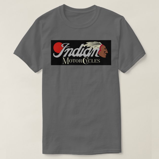 Camiseta Ciclos motores rojos indios (Diseño del anverso)