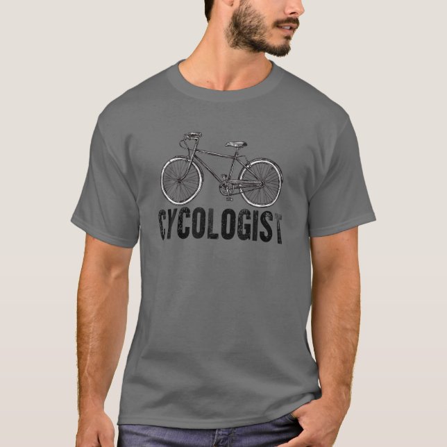 Camiseta Cicólogo gracioso significa bicicleta (Anverso)