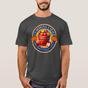 Camiseta Cider Cummins Humor para Adultos Bebida Novedad