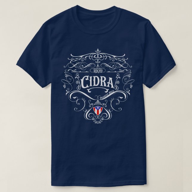 Camiseta Cidra Vintage (Diseño del anverso)